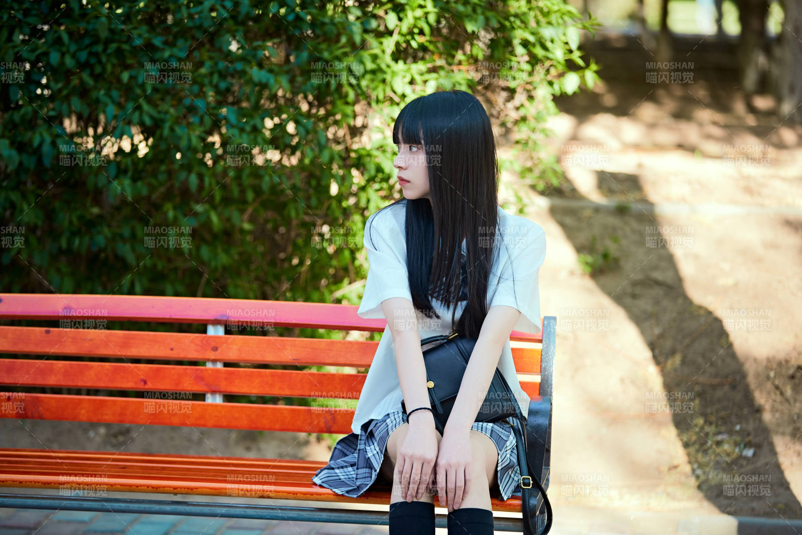 穿着日系JK制服的亚洲少女