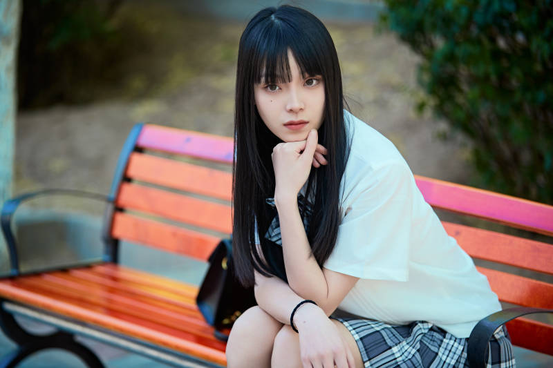 穿着日系JK制服的亚洲少女