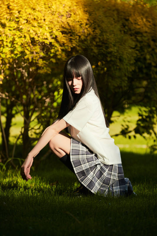 穿着日系JK制服的亚洲少女