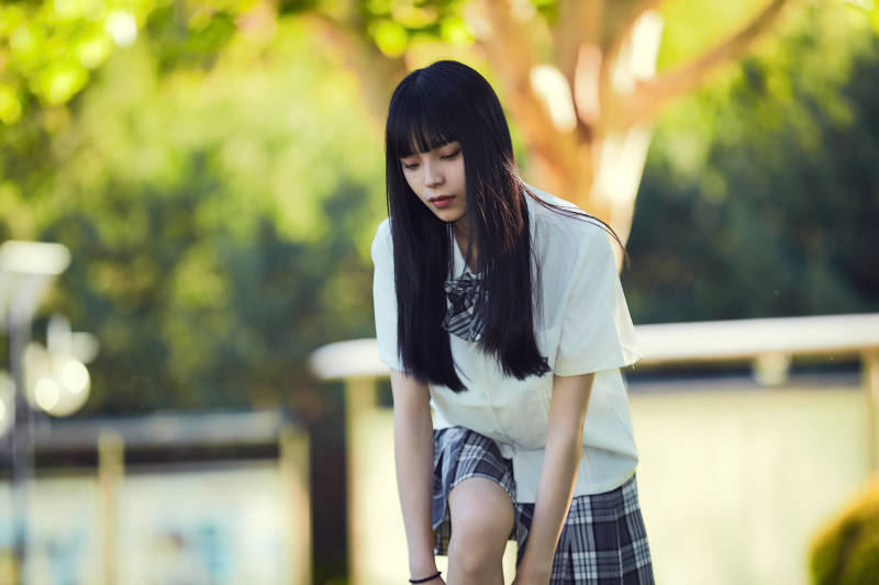 穿着日系JK制服的亚洲少女