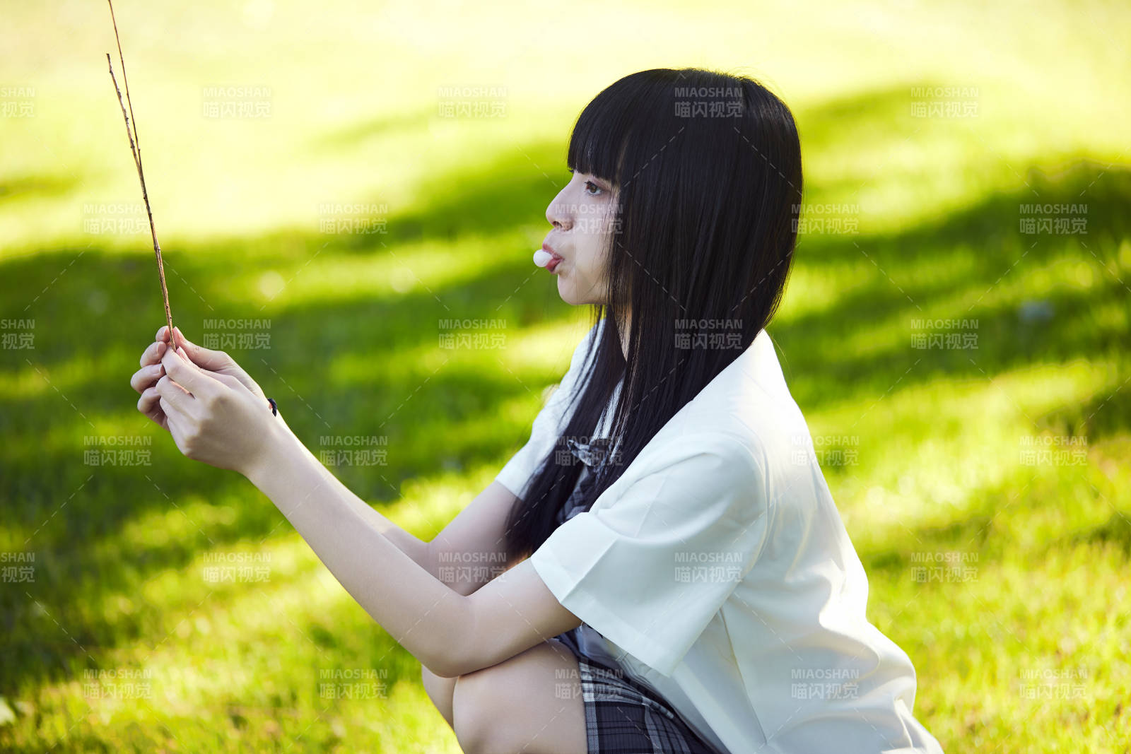 穿着日系JK制服的亚洲少女