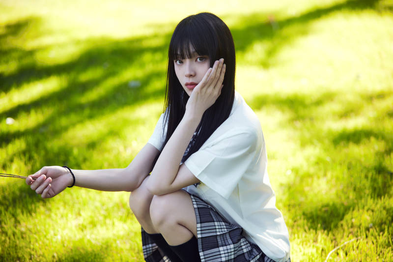 穿着日系JK制服的亚洲少女