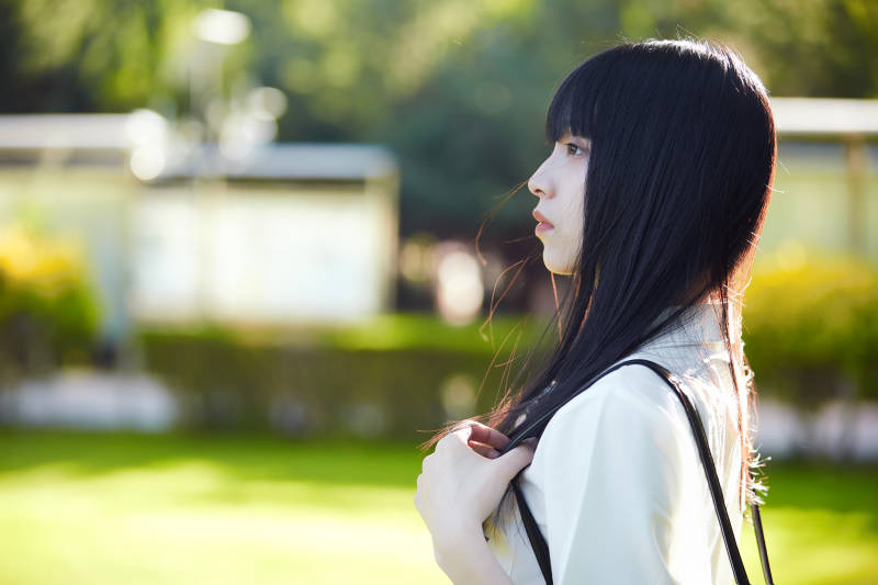 穿着日系JK制服的亚洲少女