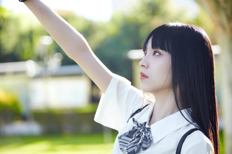 穿着日系JK制服的亚洲少女