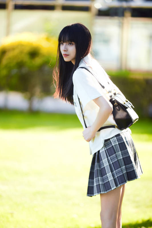 穿着日系JK制服的亚洲少女