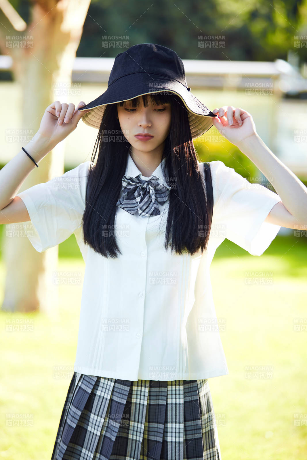 穿着日系JK制服的亚洲少女