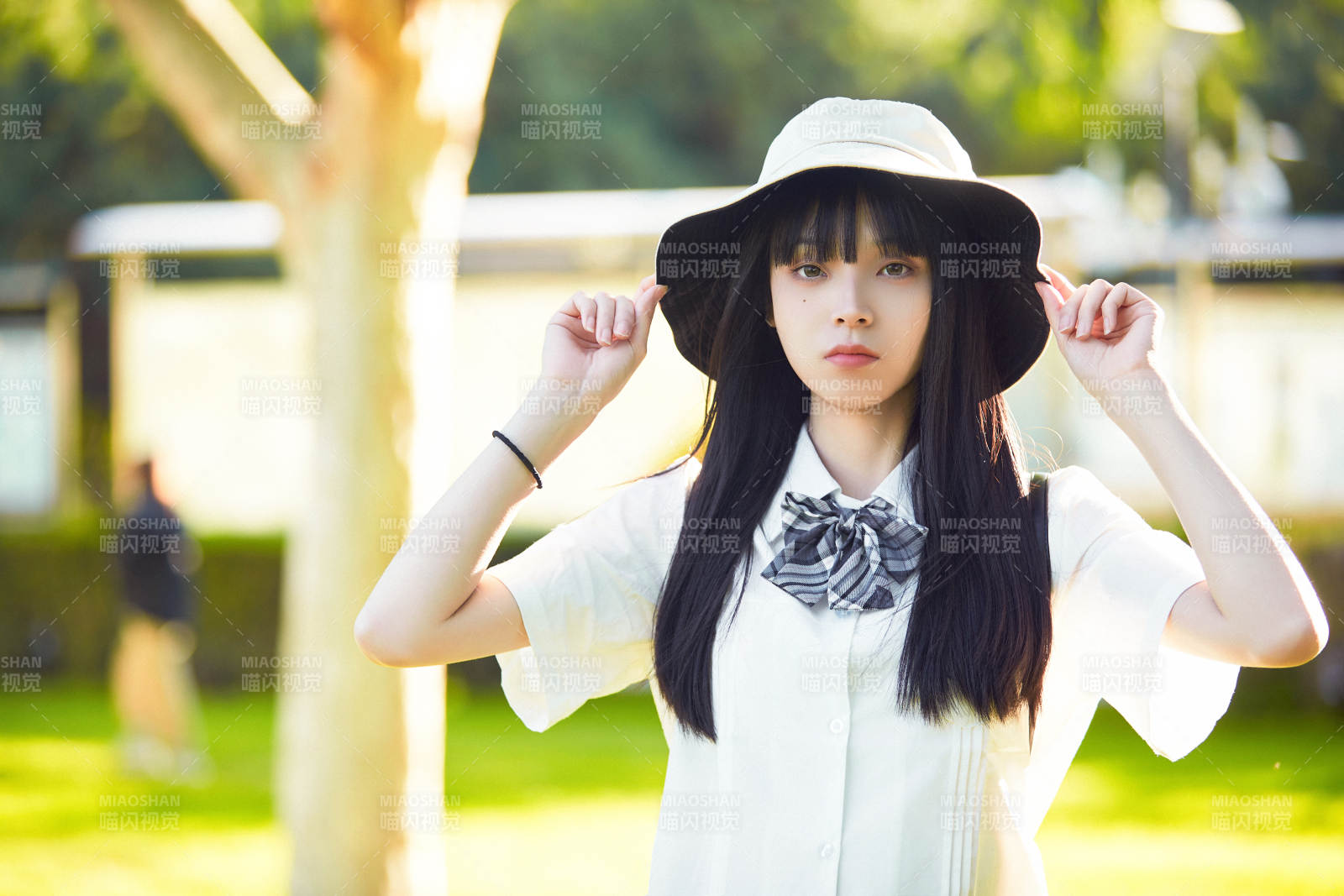 穿着日系JK制服的亚洲少女