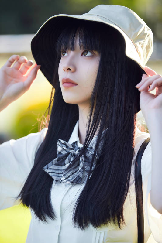 穿着日系JK制服的亚洲少女