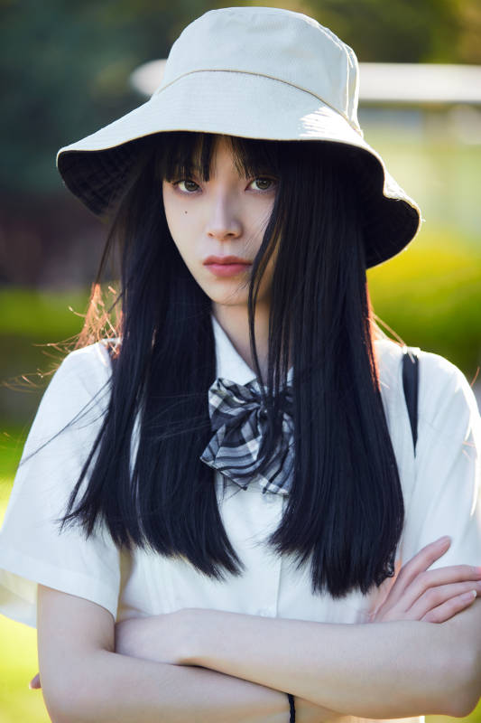 穿着日系JK制服的亚洲少女