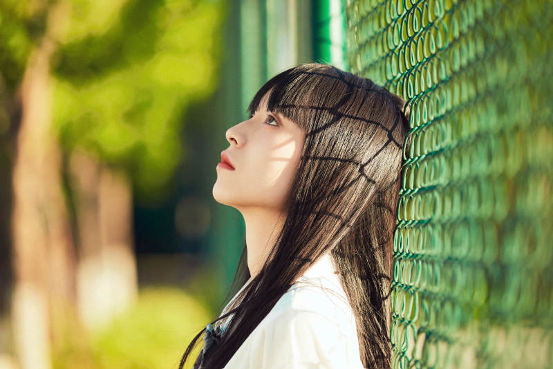 穿着日系JK制服的亚洲少女