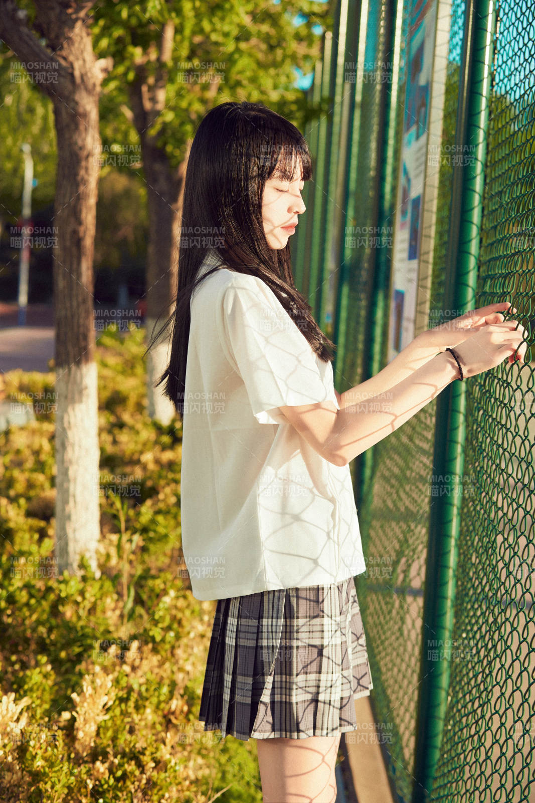 穿着日系JK制服的亚洲少女