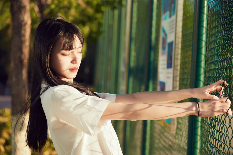 穿着日系JK制服的亚洲少女