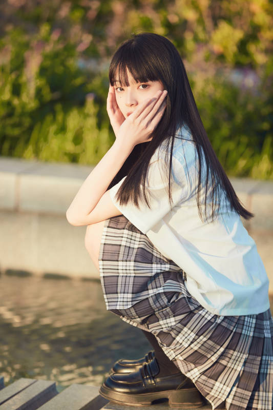 穿着日系JK制服的亚洲少女