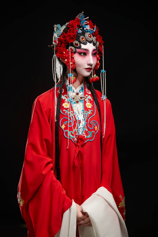 国粹戏曲京剧昆曲青衣旦角形象的中国少女