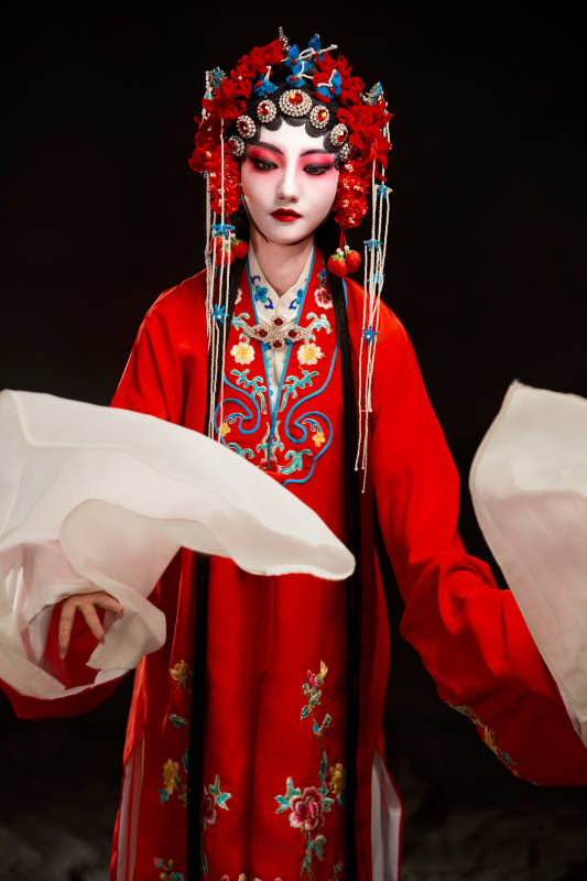 国粹戏曲京剧昆曲青衣旦角形象的中国少女