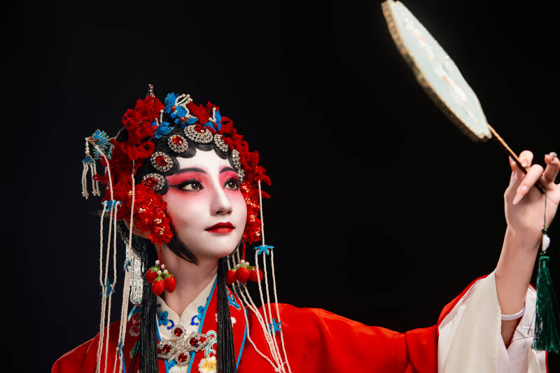 国粹戏曲京剧昆曲青衣旦角形象的中国少女