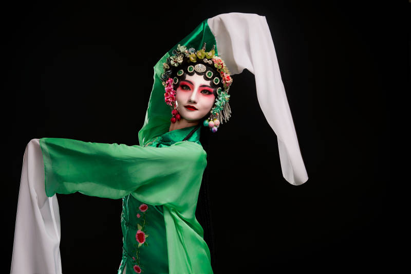 国粹戏曲京剧昆曲青衣旦角形象的中国少女