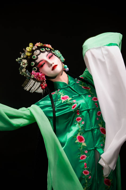 国粹戏曲京剧昆曲青衣旦角形象的中国少女