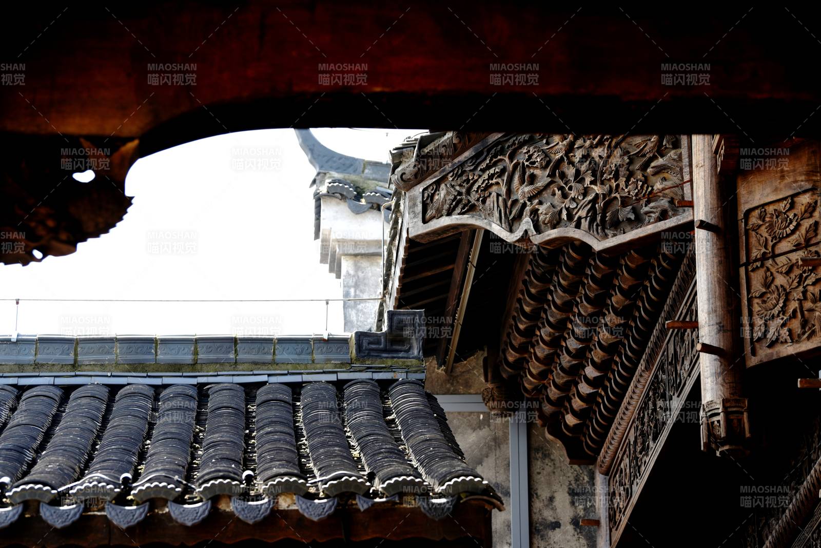 古建筑屋檐特寫