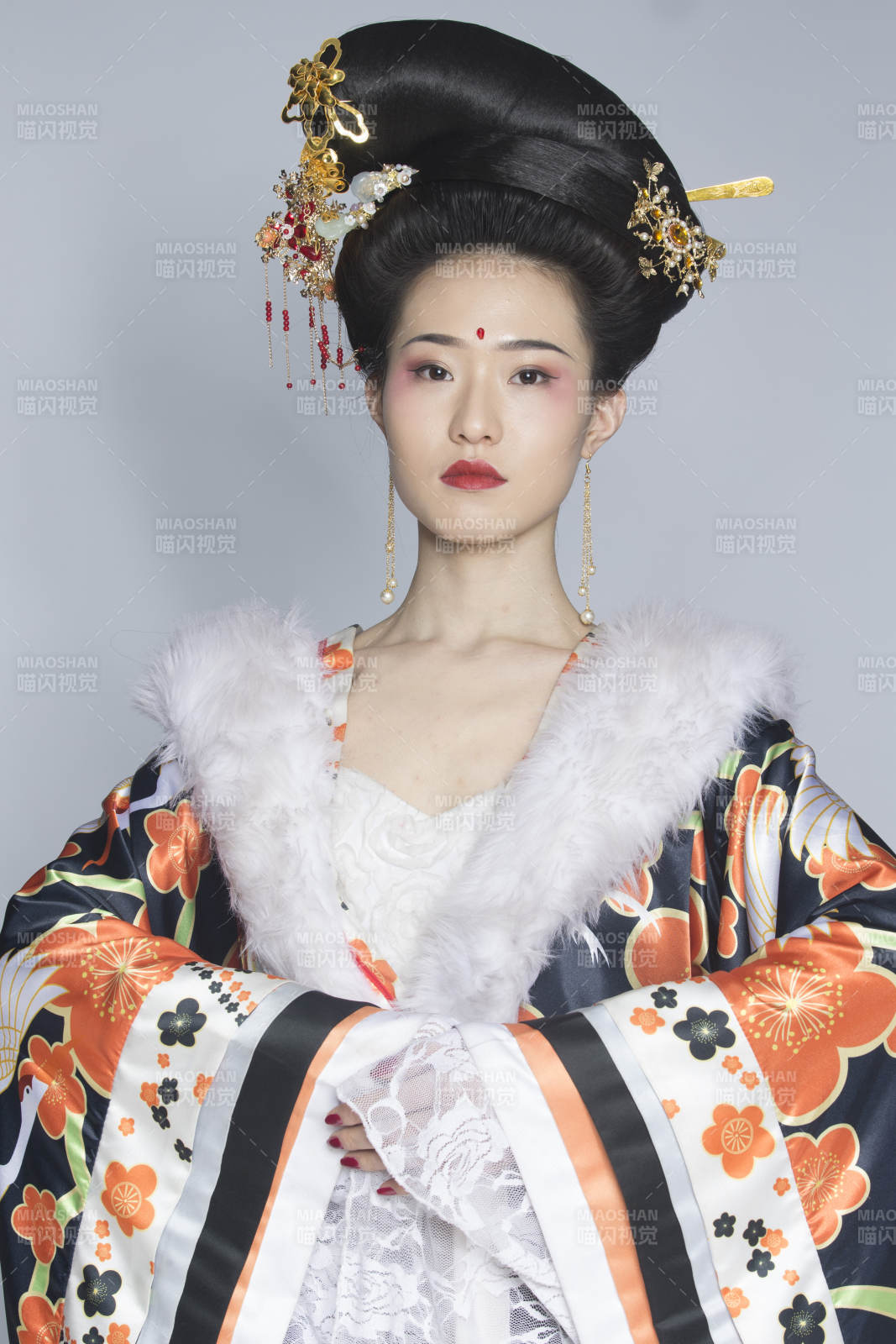 大唐风韵古装造型人像棚拍唐朝人像