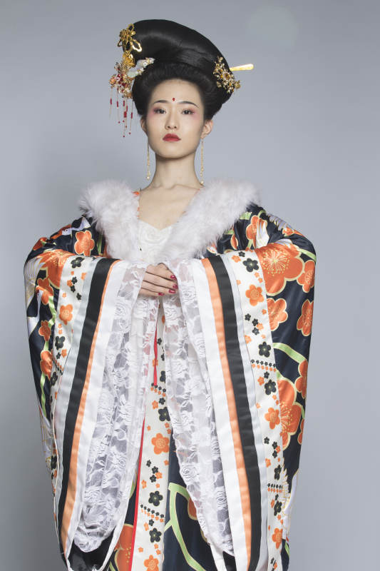 大唐风韵古装造型人像棚拍唐朝人像