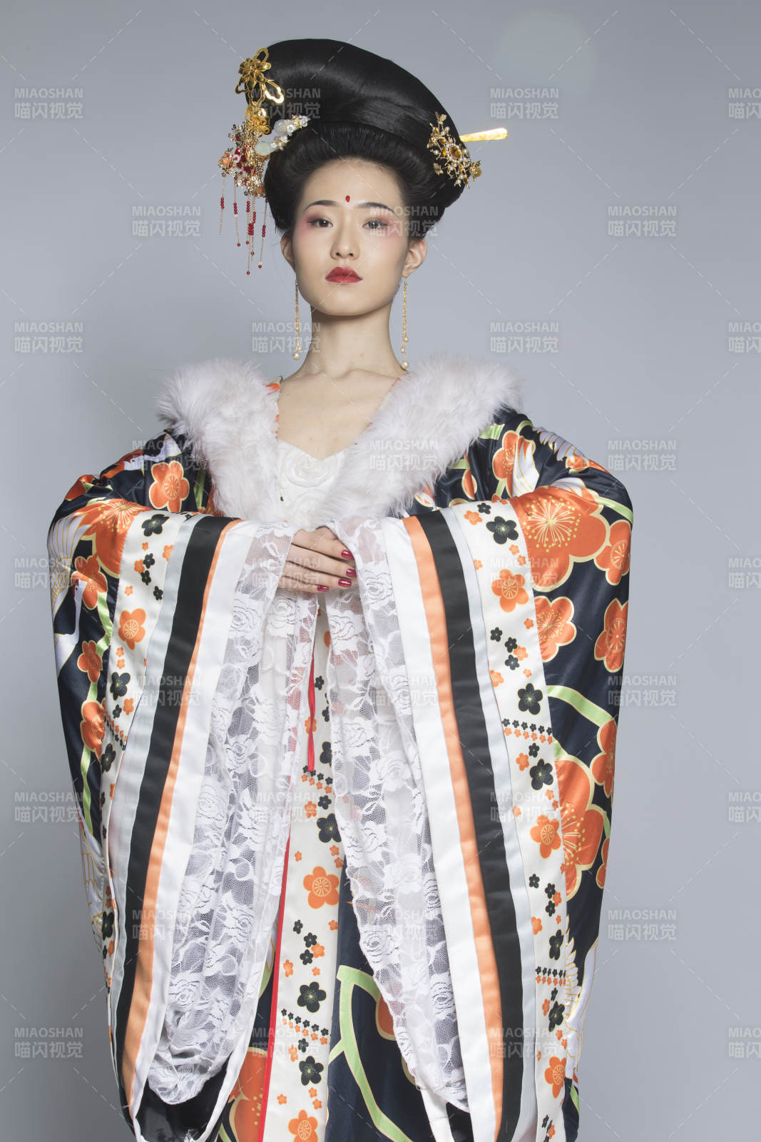 大唐风韵古装造型人像棚拍唐朝人像