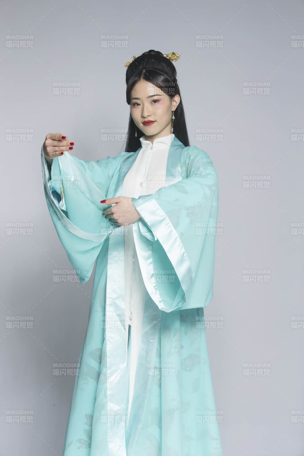 漢服風(fēng)韻人像棚拍漢服少女