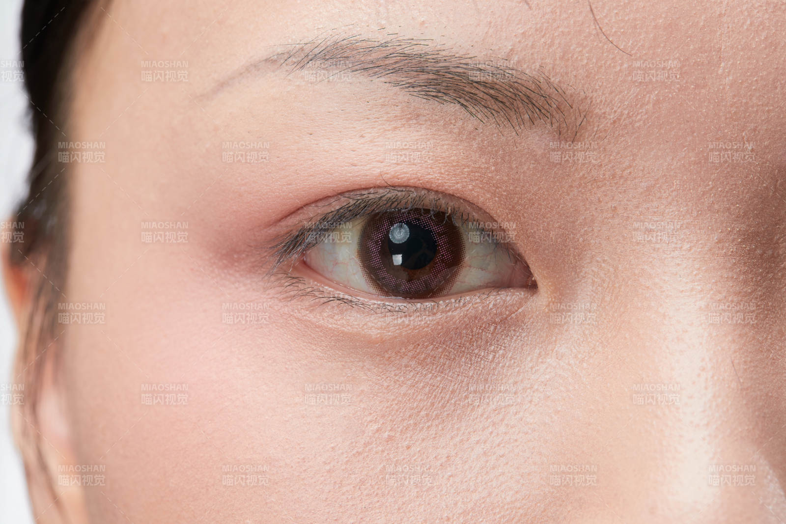 美麗的女孩眼睛局部特寫細節