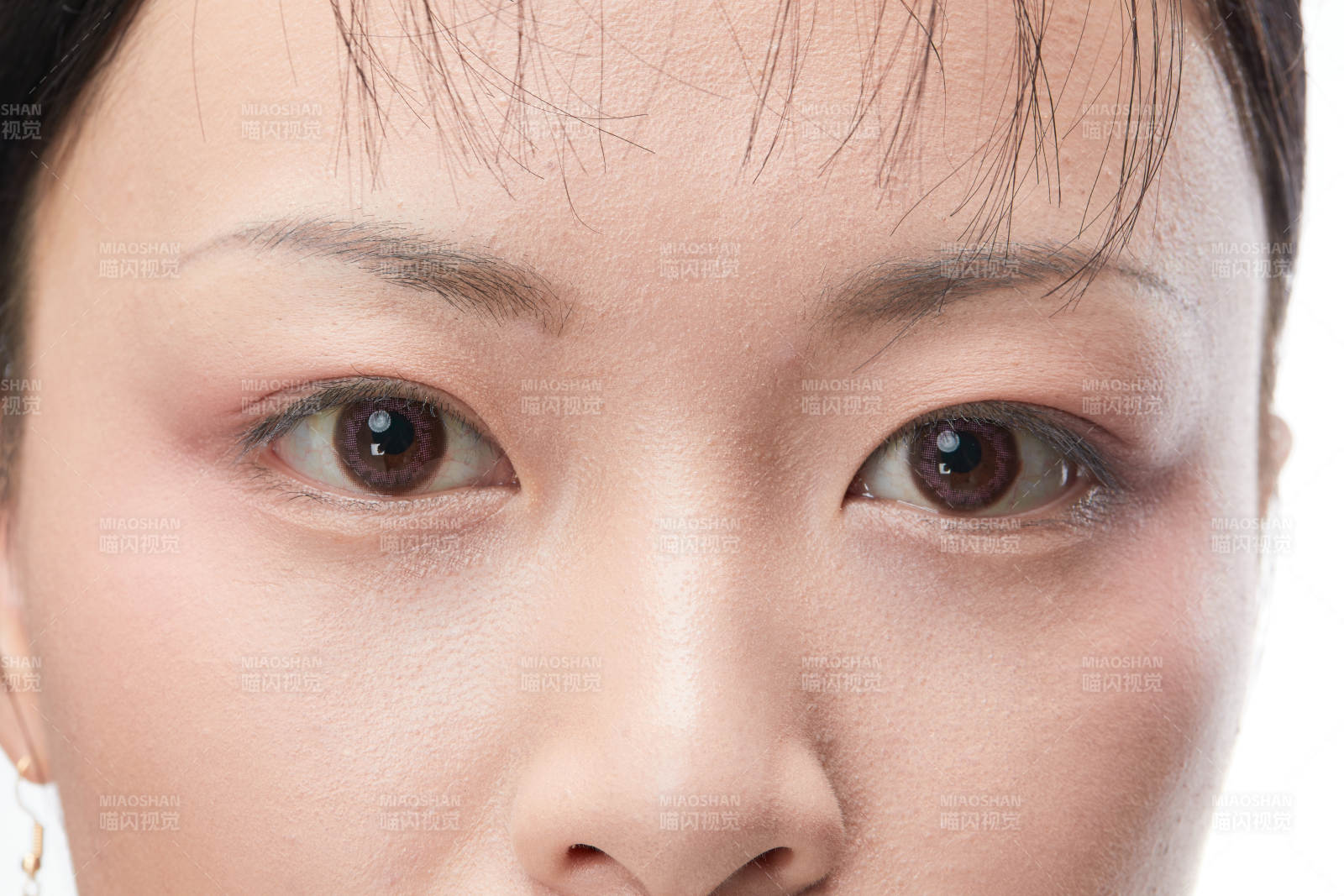 美麗的女孩眼睛局部特寫細節