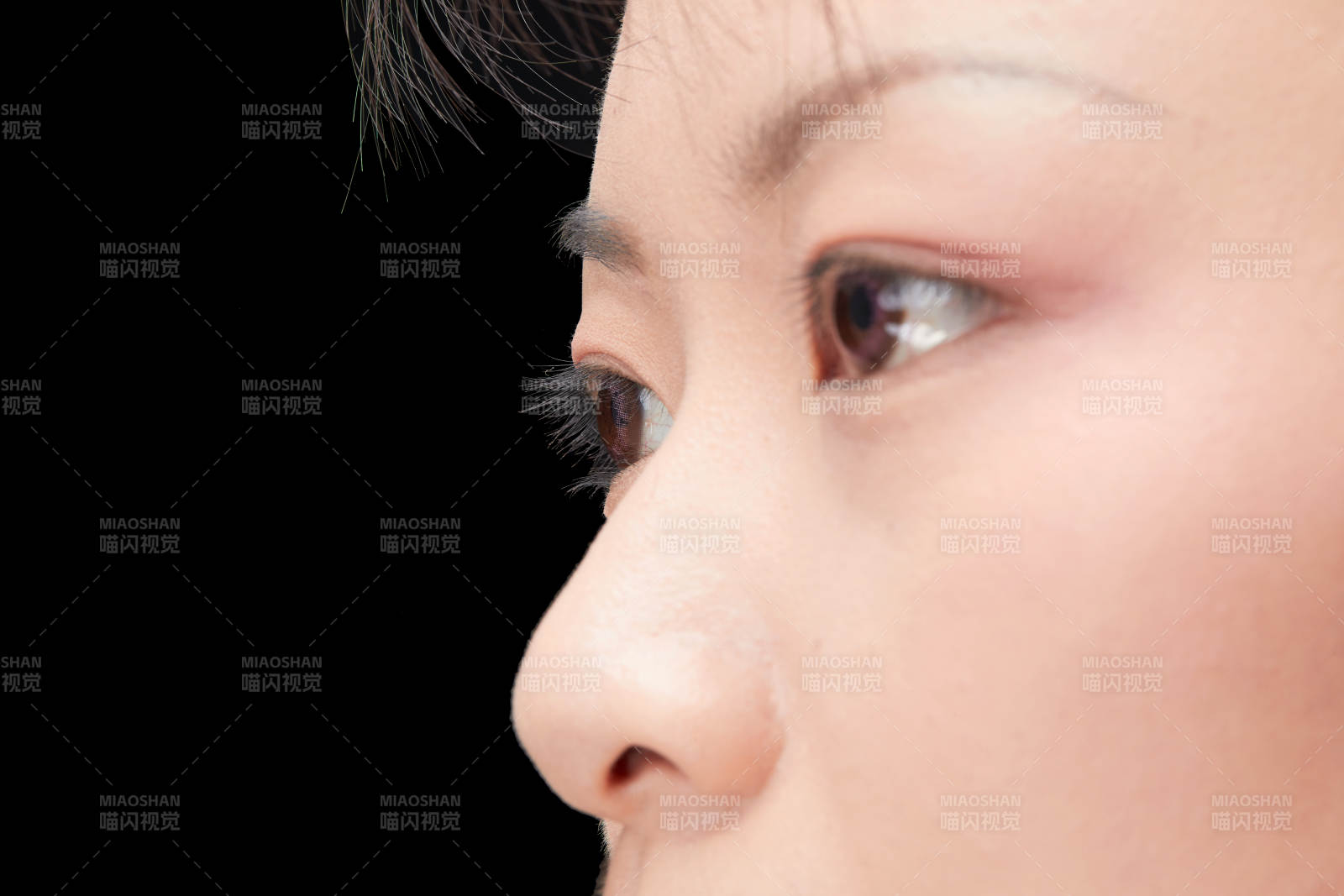 美麗的女孩眼睛局部特寫細(xì)節(jié)