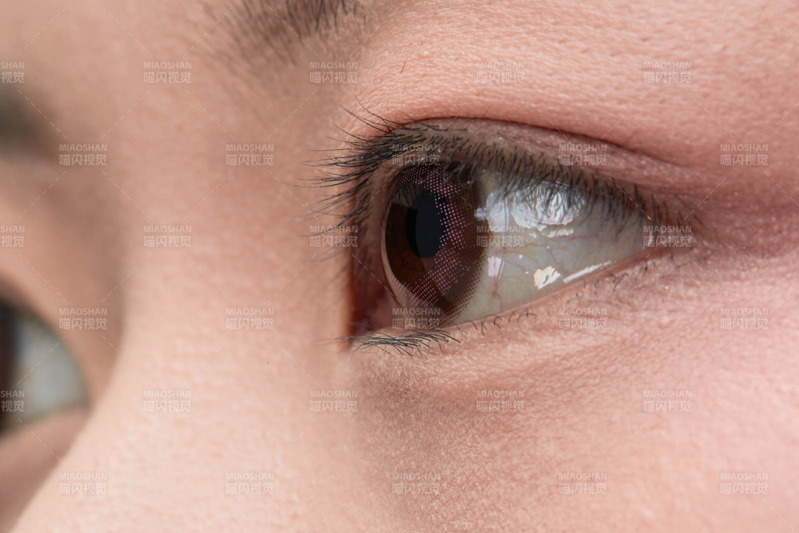 美麗的女孩眼睛局部特寫細節