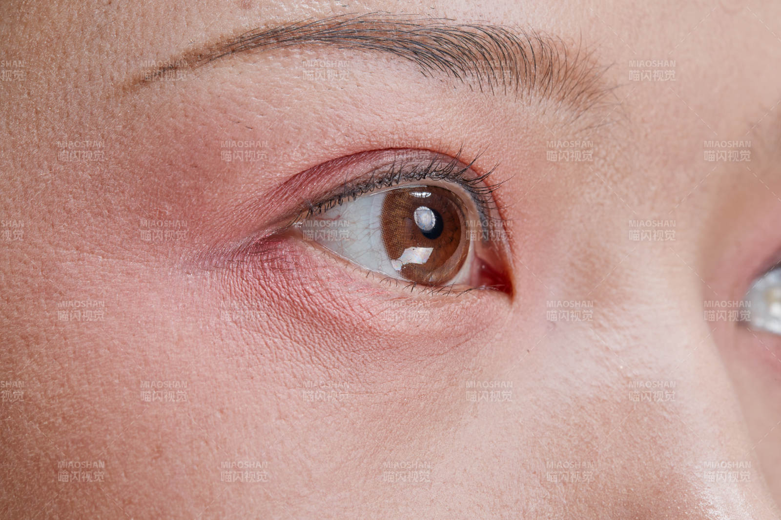 美麗的女孩眼睛局部特寫細節(jié)