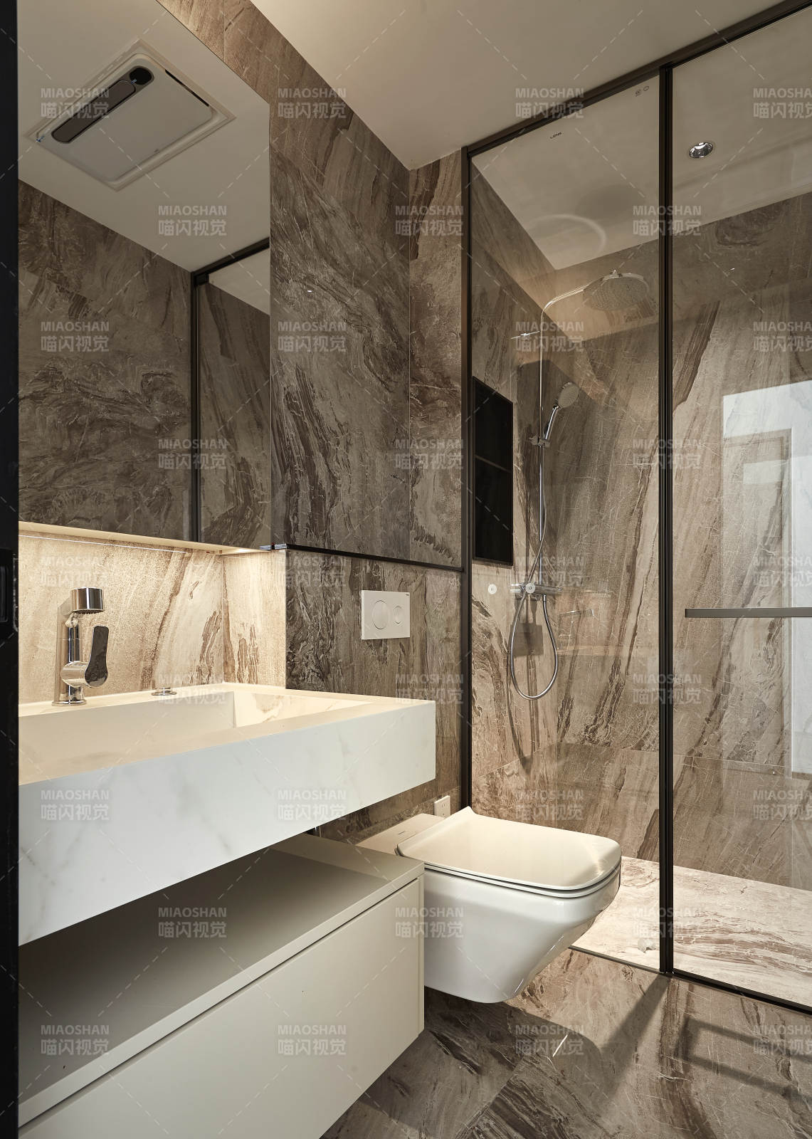 現(xiàn)代大理石浴室