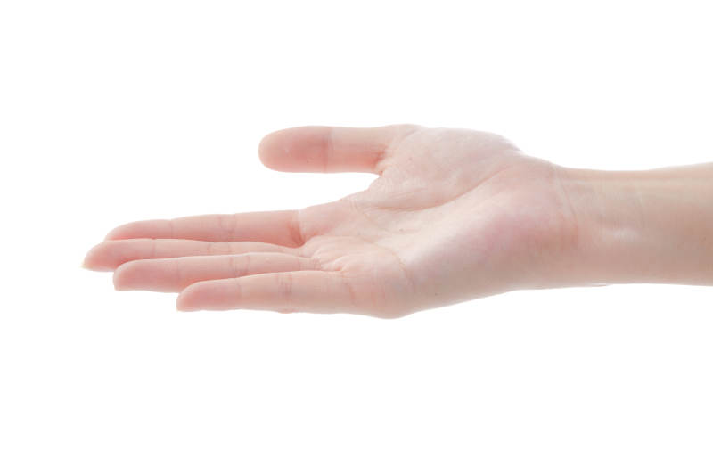 纤细柔美的女性手部特写