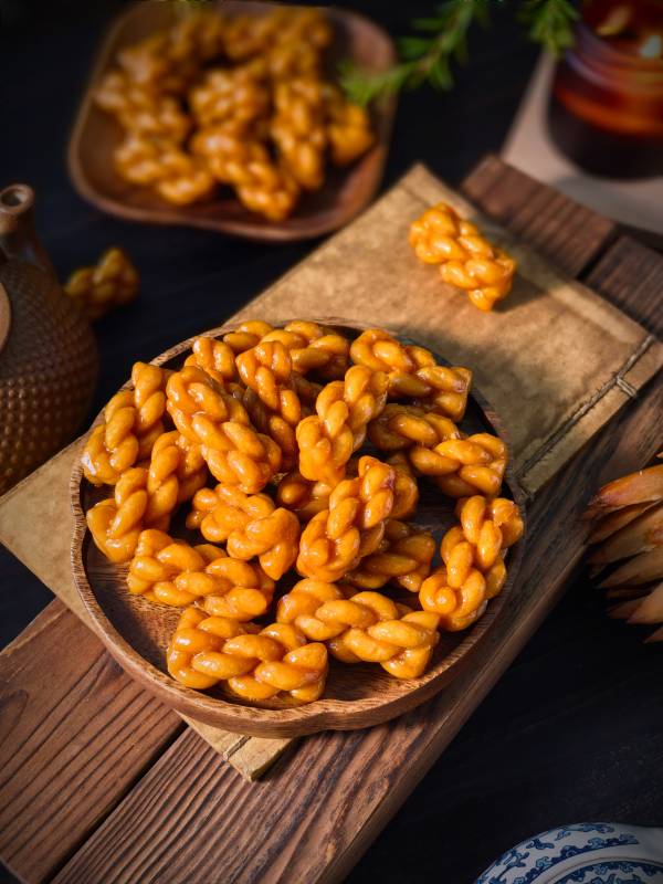 金黄麻花诱人香