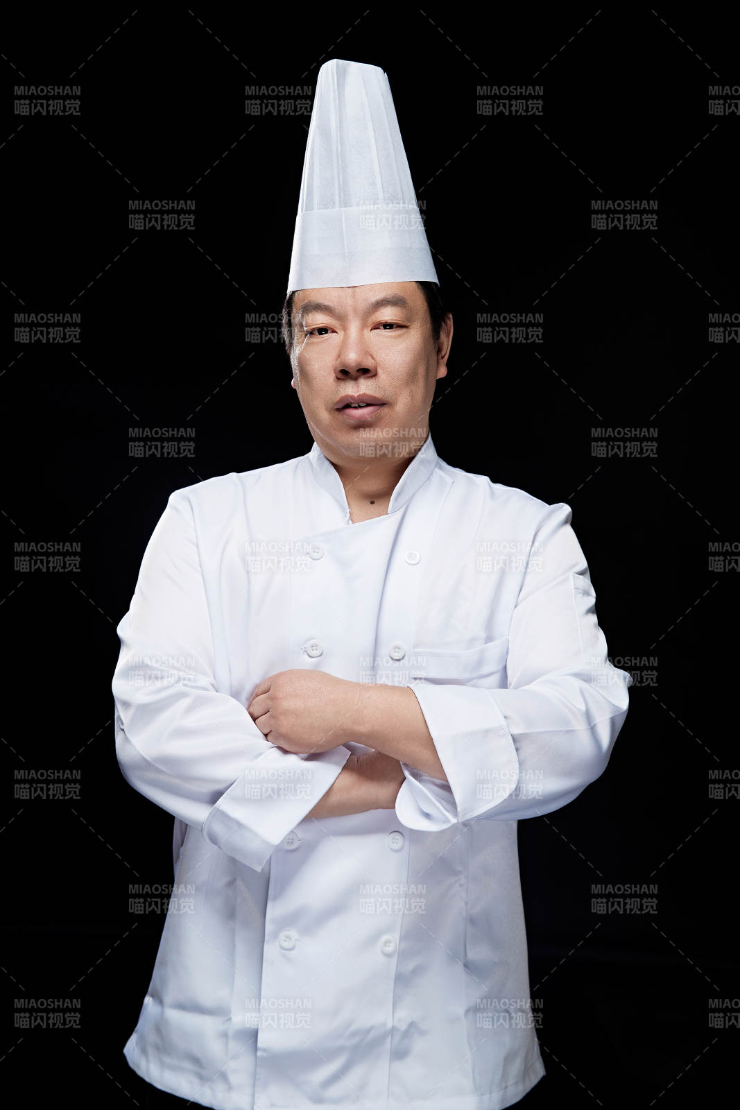 星级酒店面点厨师人物形象展示