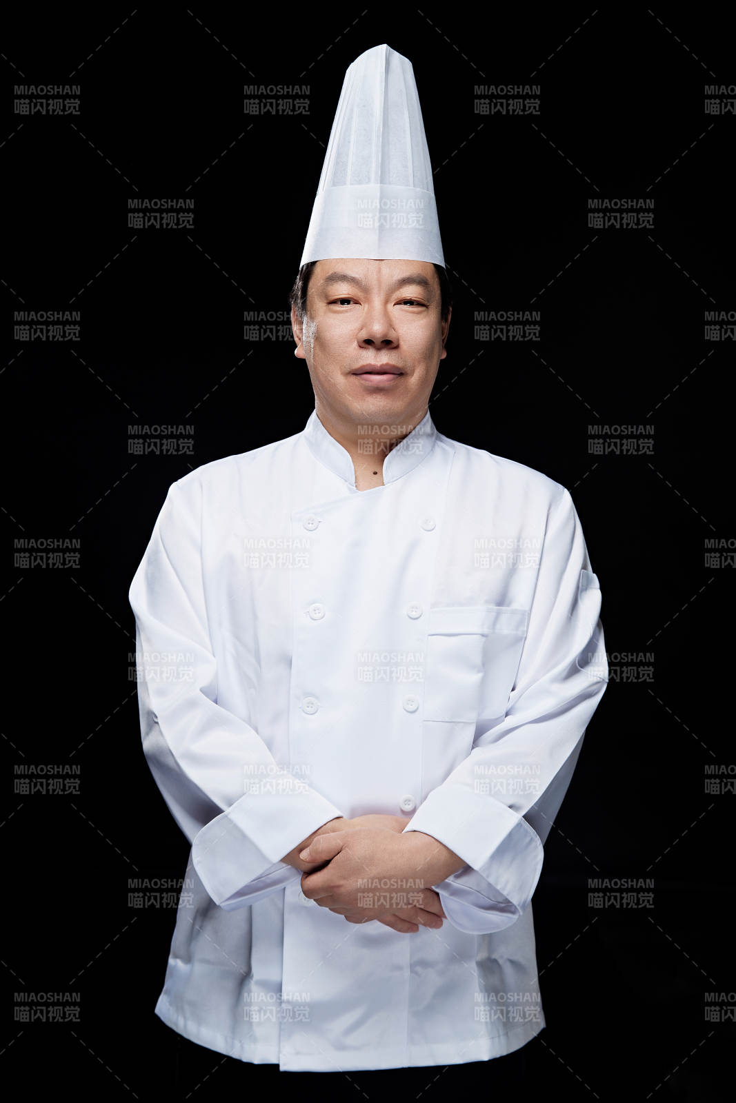 星級酒店面點廚師人物形象展示