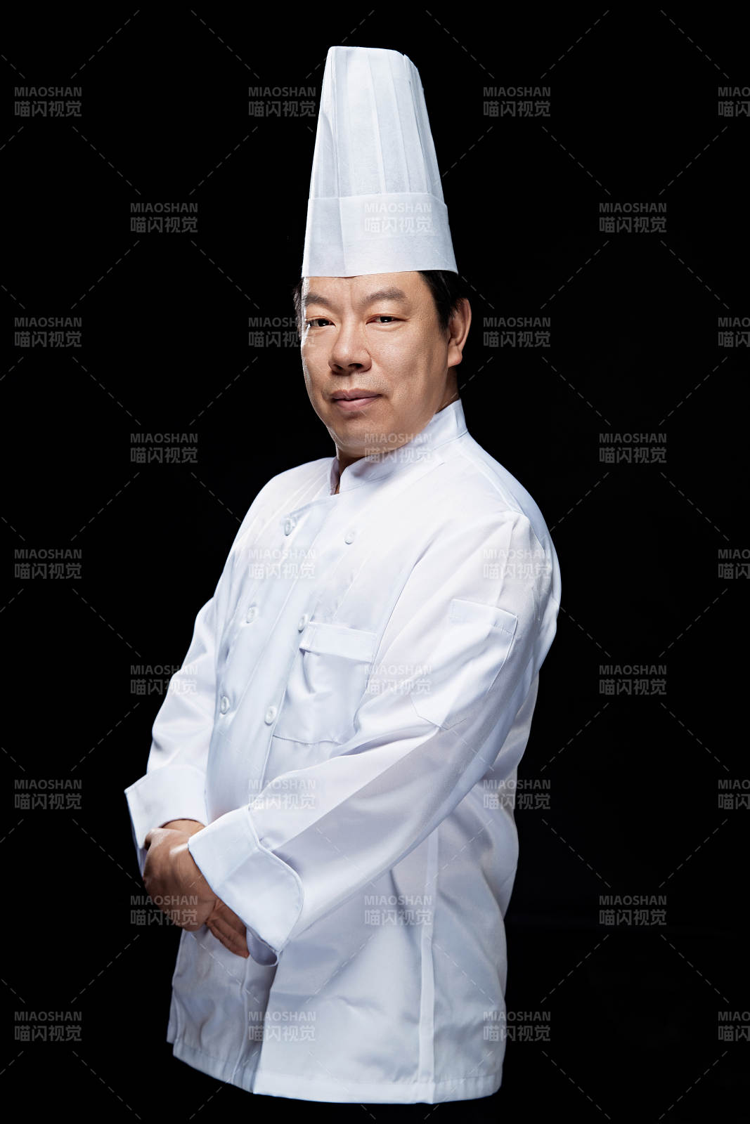 星级酒店面点厨师人物形象展示