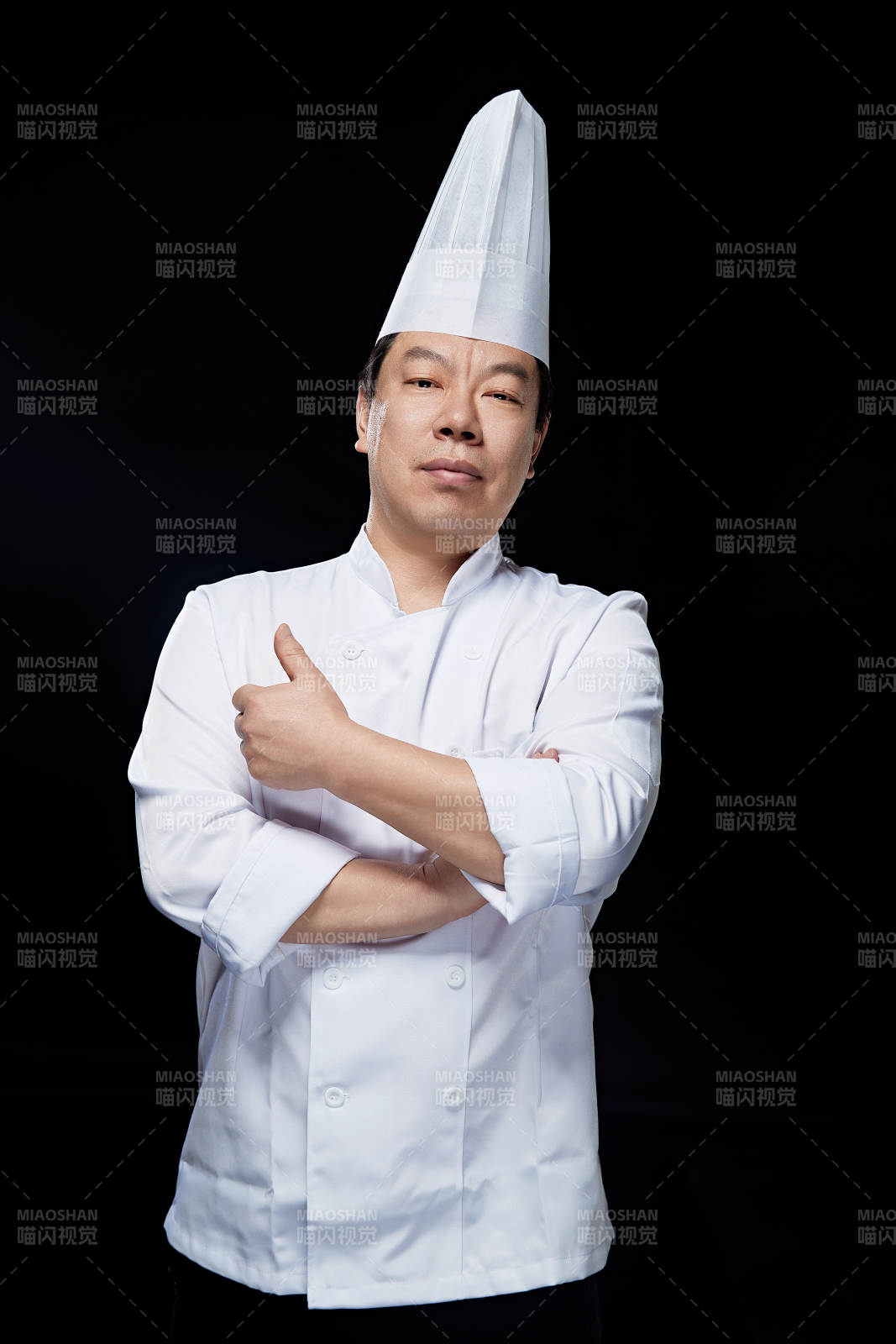 星級酒店面點廚師人物形象展示