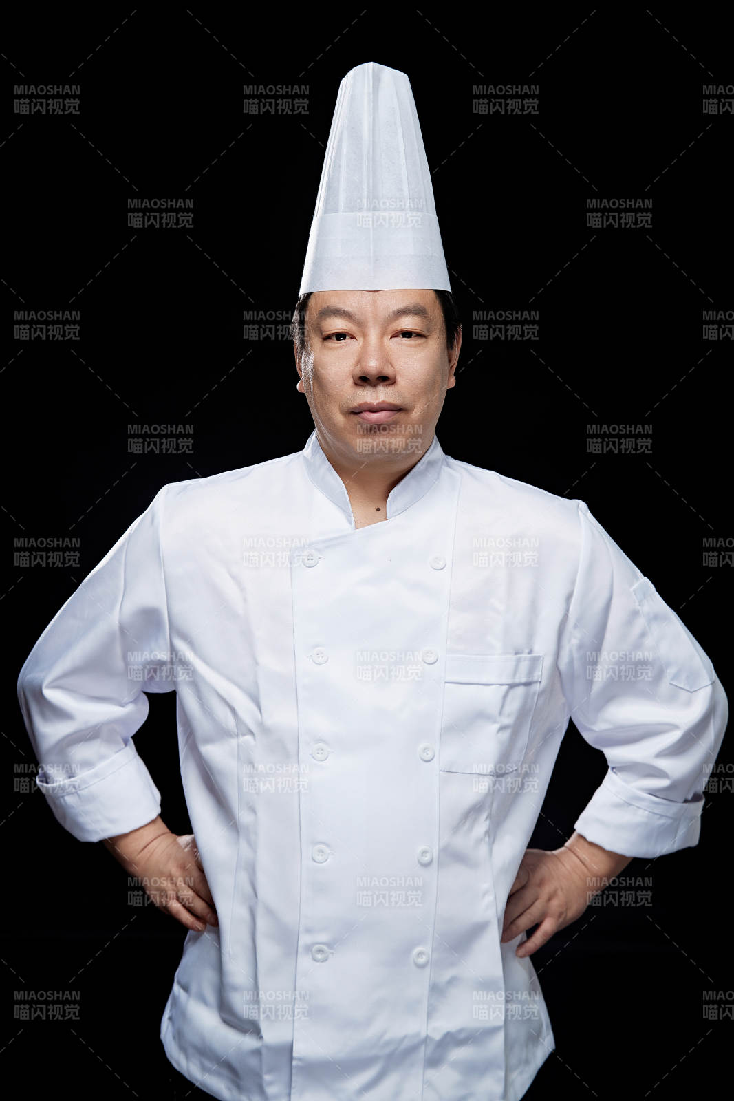 星級酒店面點廚師人物形象展示