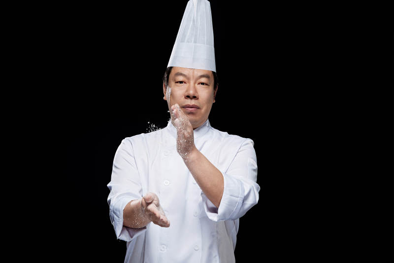 星级酒店面点厨师人物形象展示