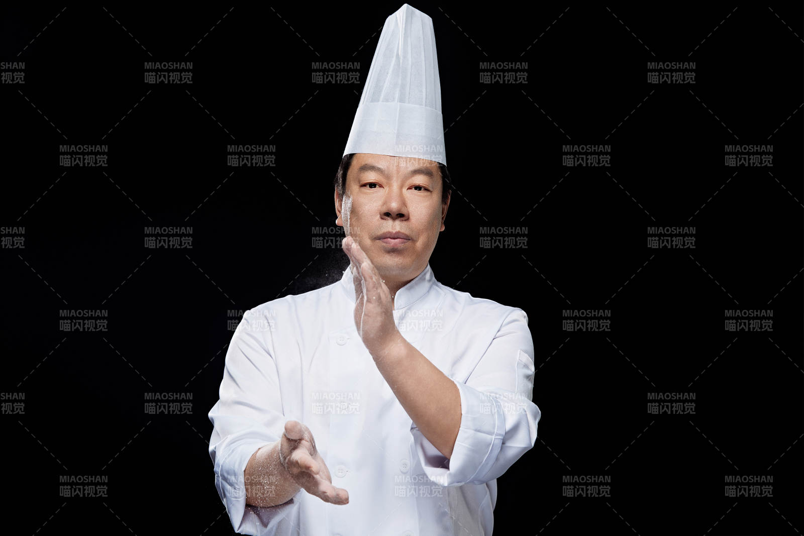 星级酒店面点厨师人物形象展示