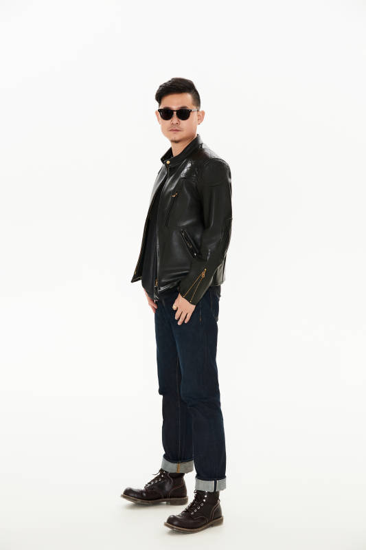 白色背景下的雅痞青年形象