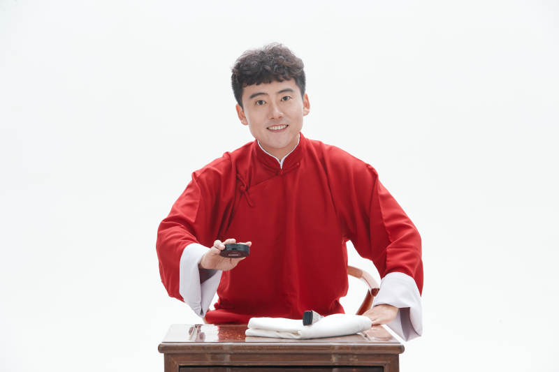 中国传统曲艺相说书人演艺术形象