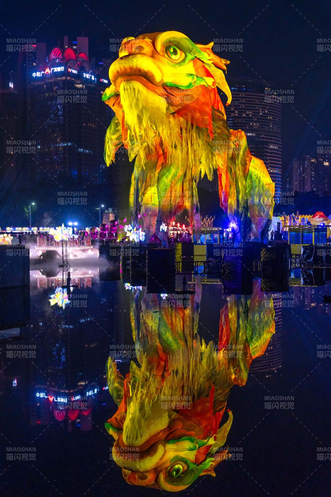广州国际灯光节全运会开幕式飞天鳌鱼