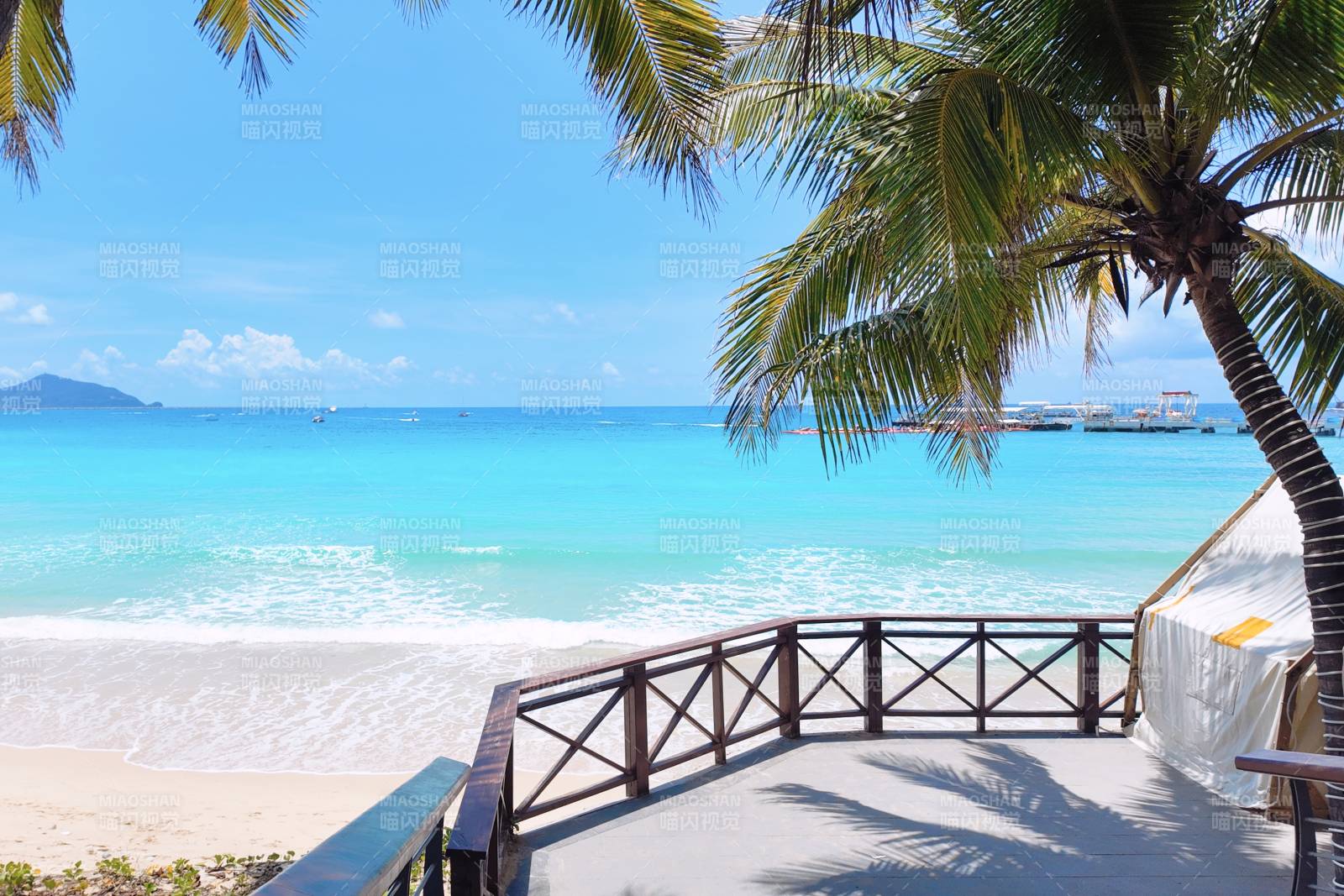 椰林碧海沙滩景海南