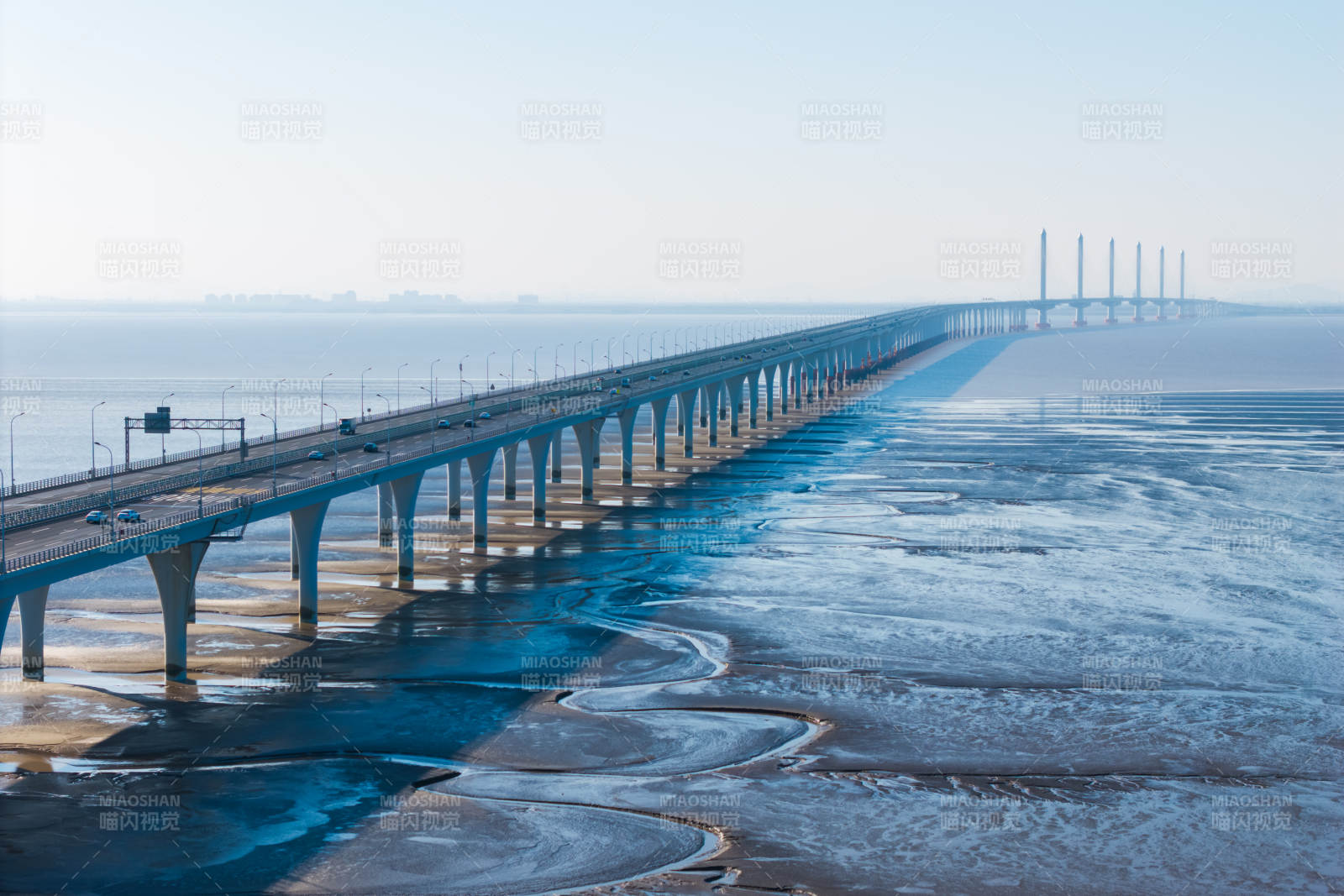 浙江省嘉绍大桥跨海大桥远景