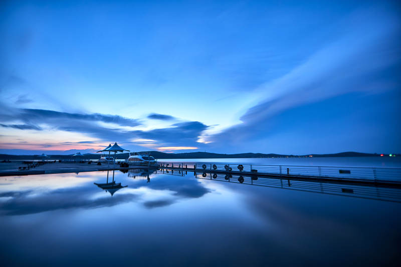 中国河北省张家口地区沽源县天鹅湖景区夏天