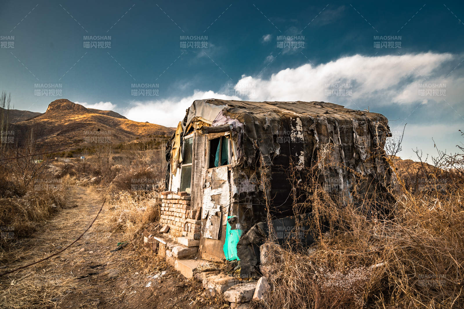 河北省张家口崇礼县深秋户外景色