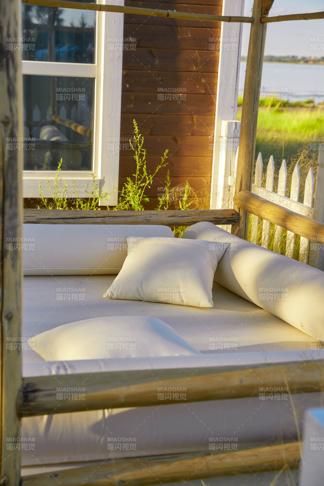 中国河北张家口库伦淖景区木屋别墅建筑群